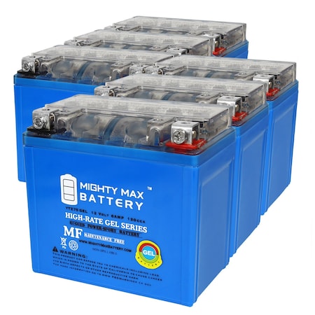 YTZ7SGEL 12V 6AH GEL Replacement Battery Compatible With Yamaha BTY-YTZ7S-HE-00 - 6PK